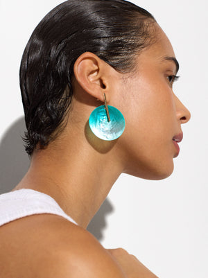 Round Shell Earrings