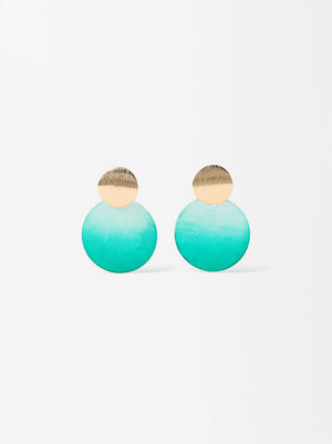 Round Shell Earrings