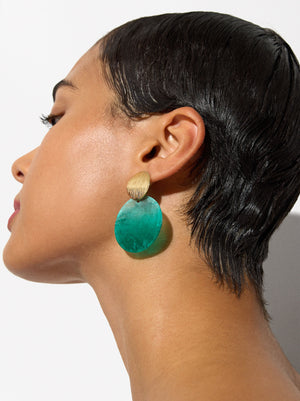 Round Shell Earrings