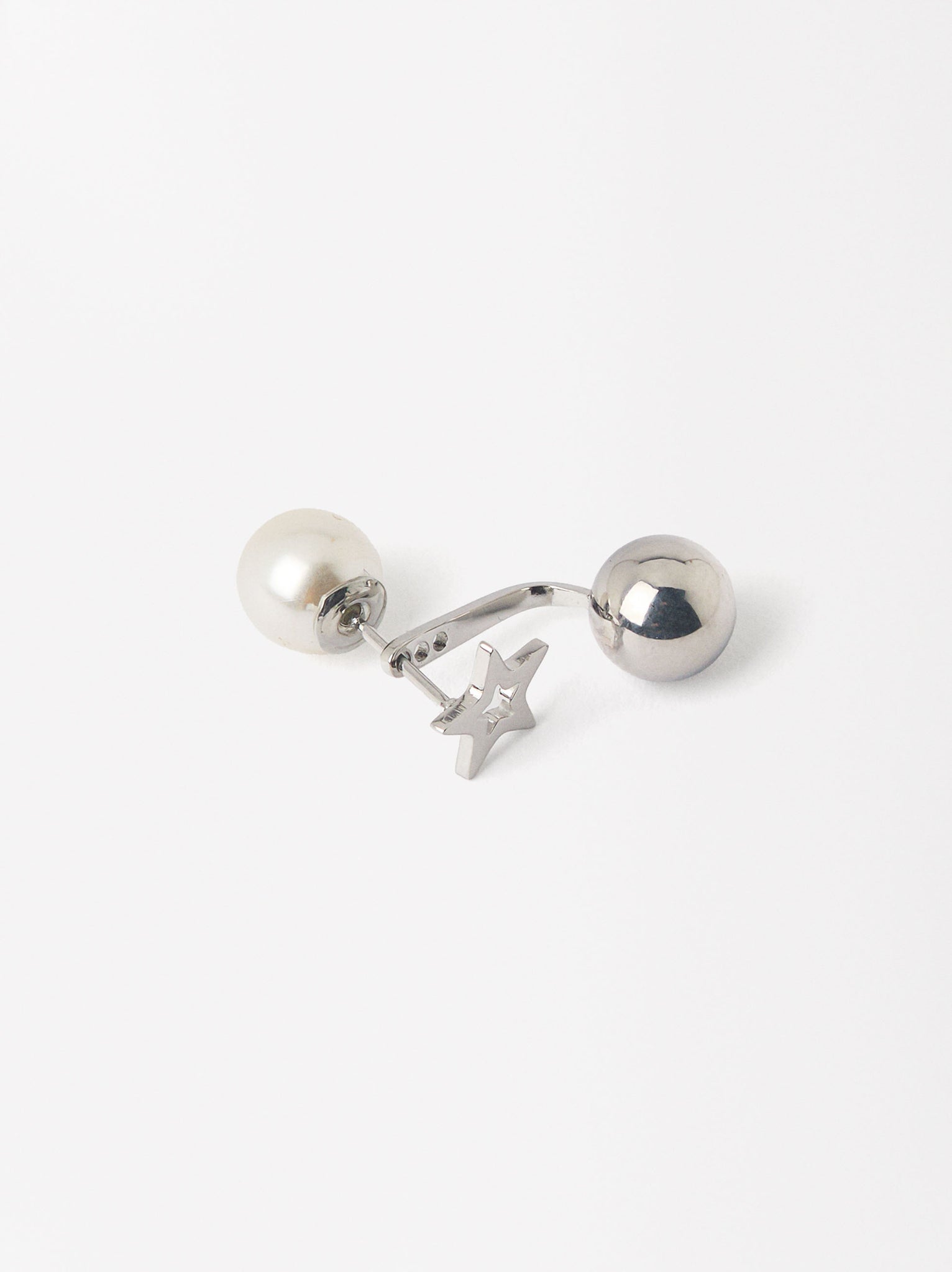 Single Ear Jacket Earring - Stainless Steel