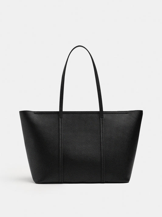 Shopper Bag With Texture