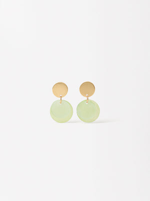 Round Shell Earrings