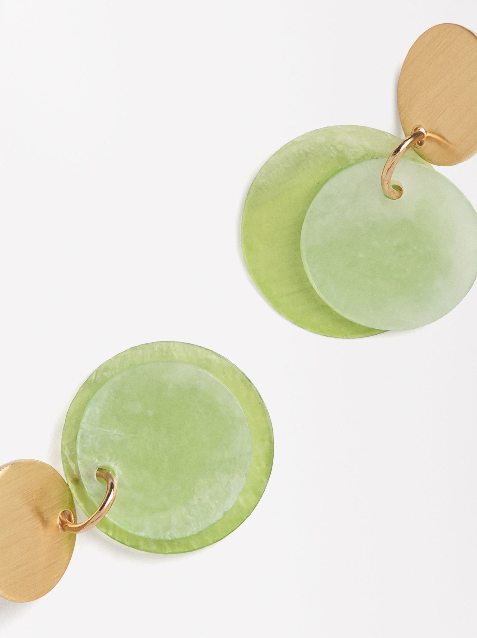 Round Shell Earrings