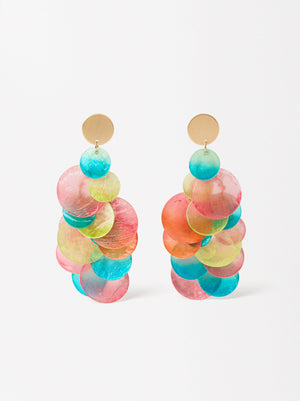 Multicolored Shell Earrings