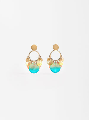 Multicolor Shell Earrings