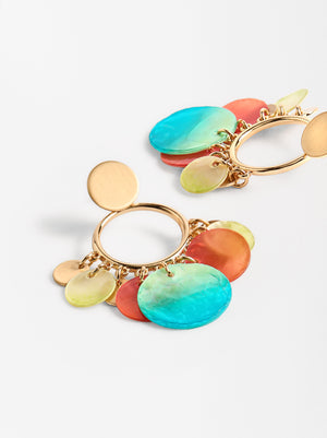 Multicolor Shell Earrings