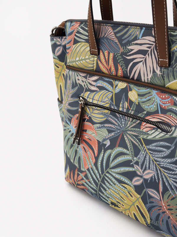 Printed Nylon-Effect Backpack