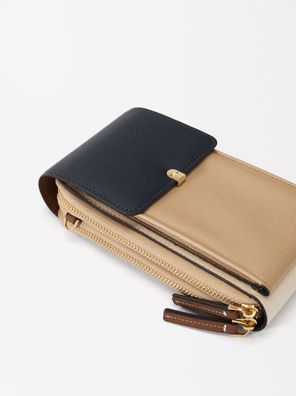 Mobile Phone Bag With Flap Closure