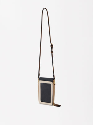 Mobile Phone Bag With Flap Closure