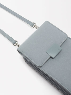 Mobile Phone Bag With Flap Closure