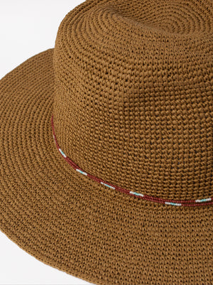 Straw-Effect Hat