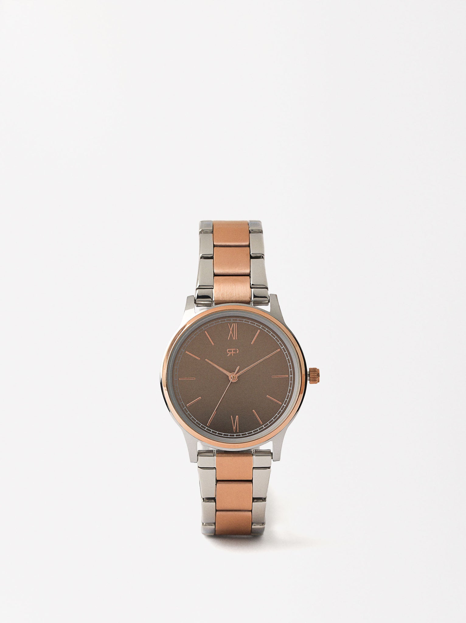 Watch With Two-Toned Steel Strap