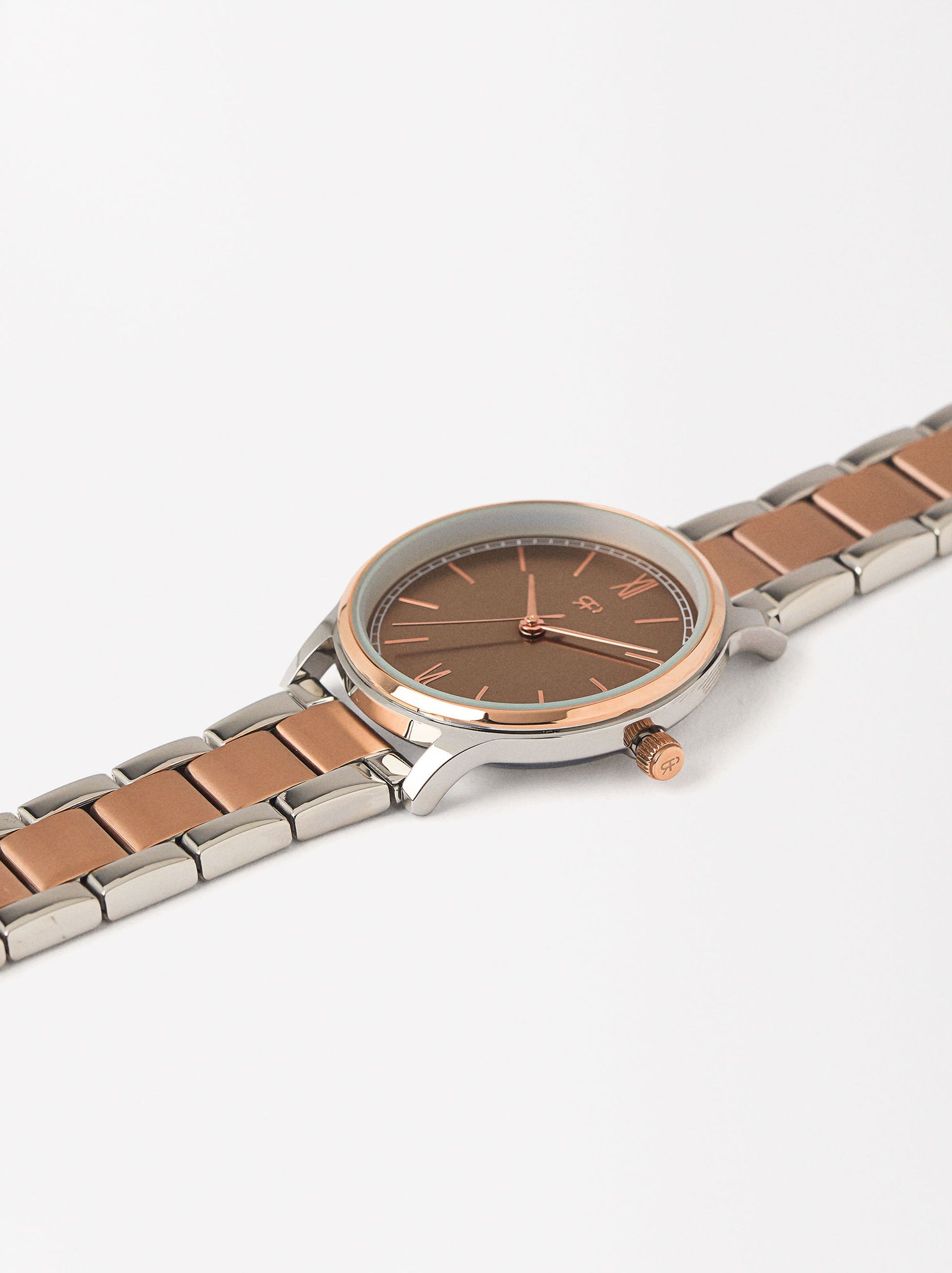 Watch With Two-Toned Steel Strap