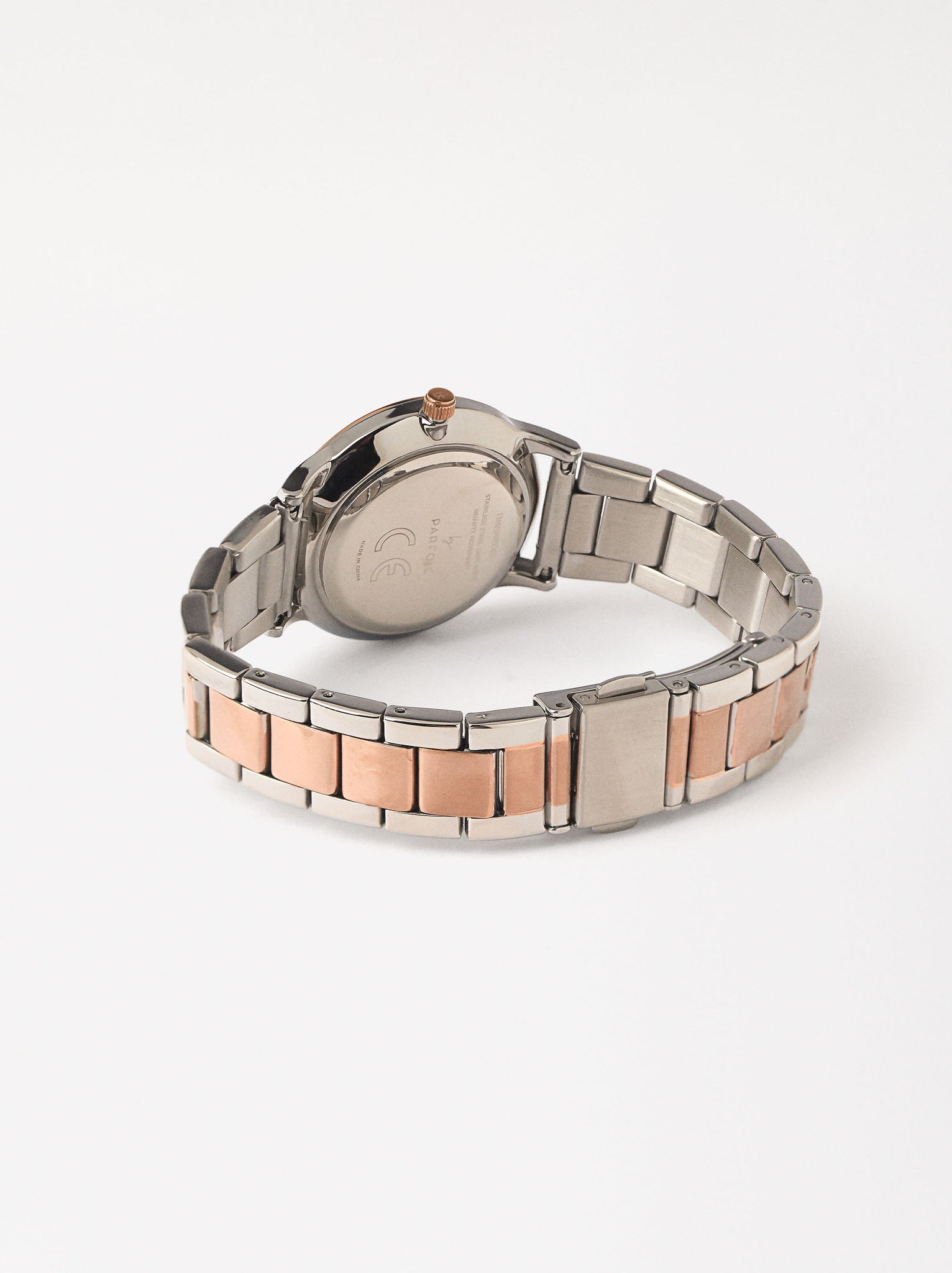 Watch With Two-Toned Steel Strap