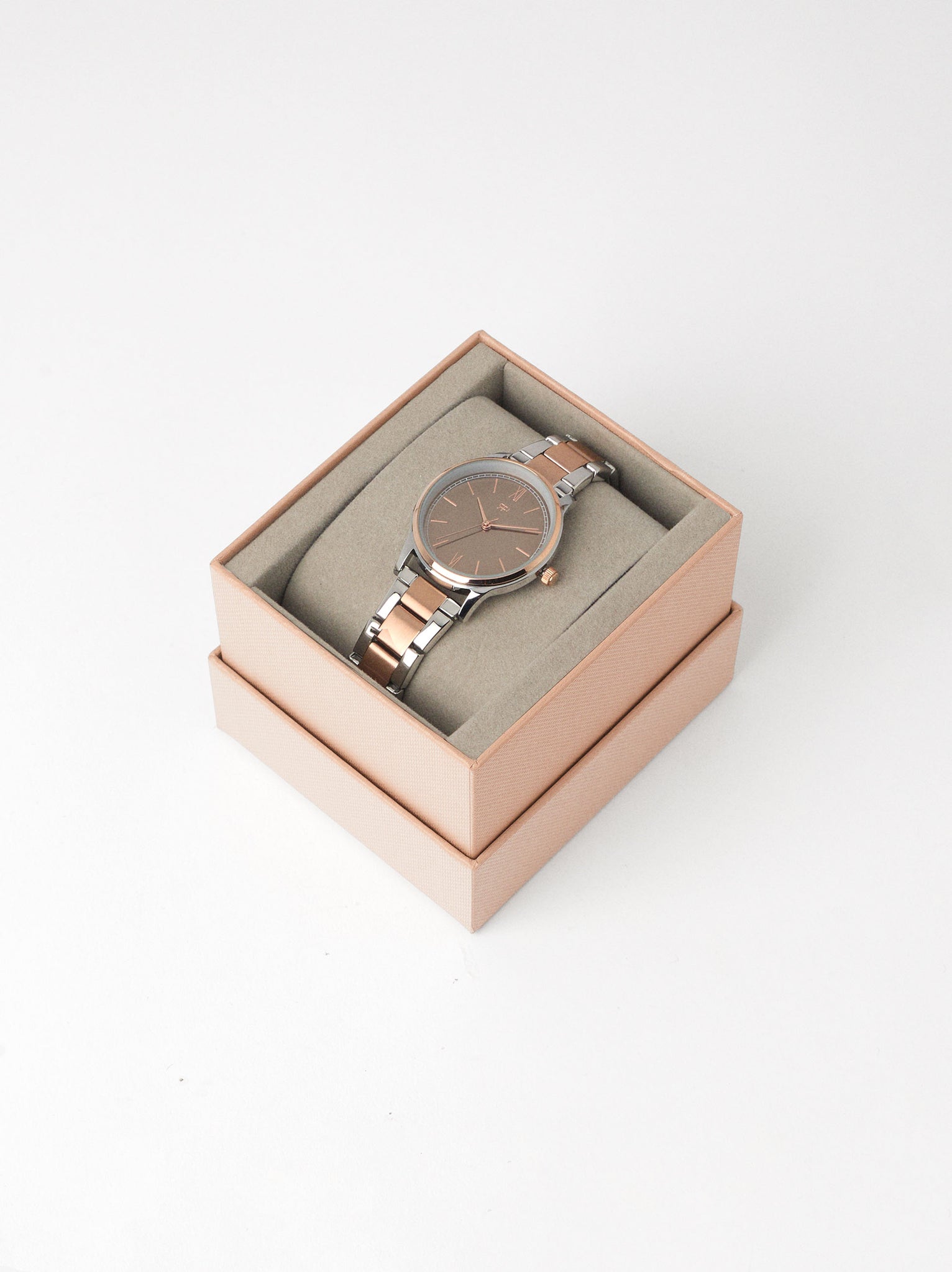 Watch With Two-Toned Steel Strap