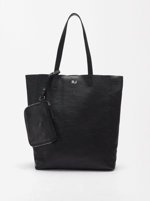 Personalized Leather Tote Bag