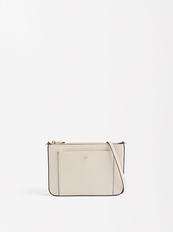 Shoulder Bag With Exterior Pocket