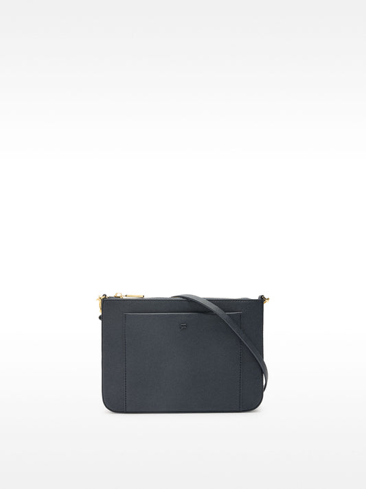 Shoulder Bag With Exterior Pocket