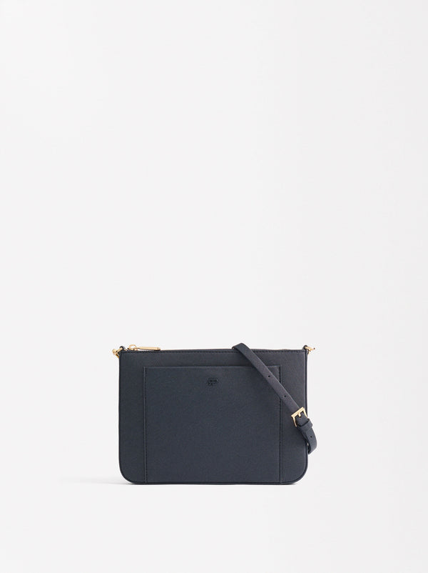 Shoulder Bag With Exterior Pocket