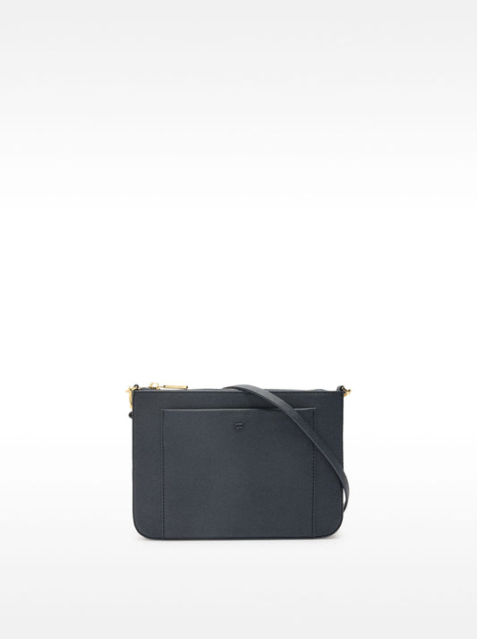 Shoulder Bag With Exterior Pocket