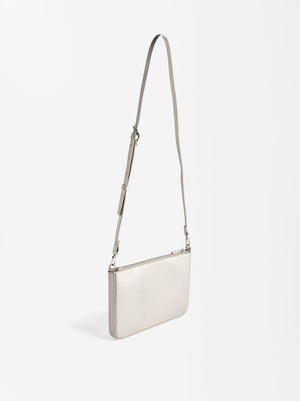 Textured Basic Crossbody Bag