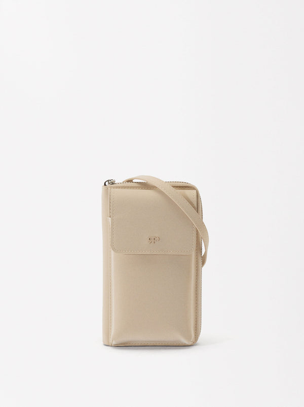 Mobile Phone Bag With Flap Closure