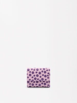 Polka Dot Printed Card Holder