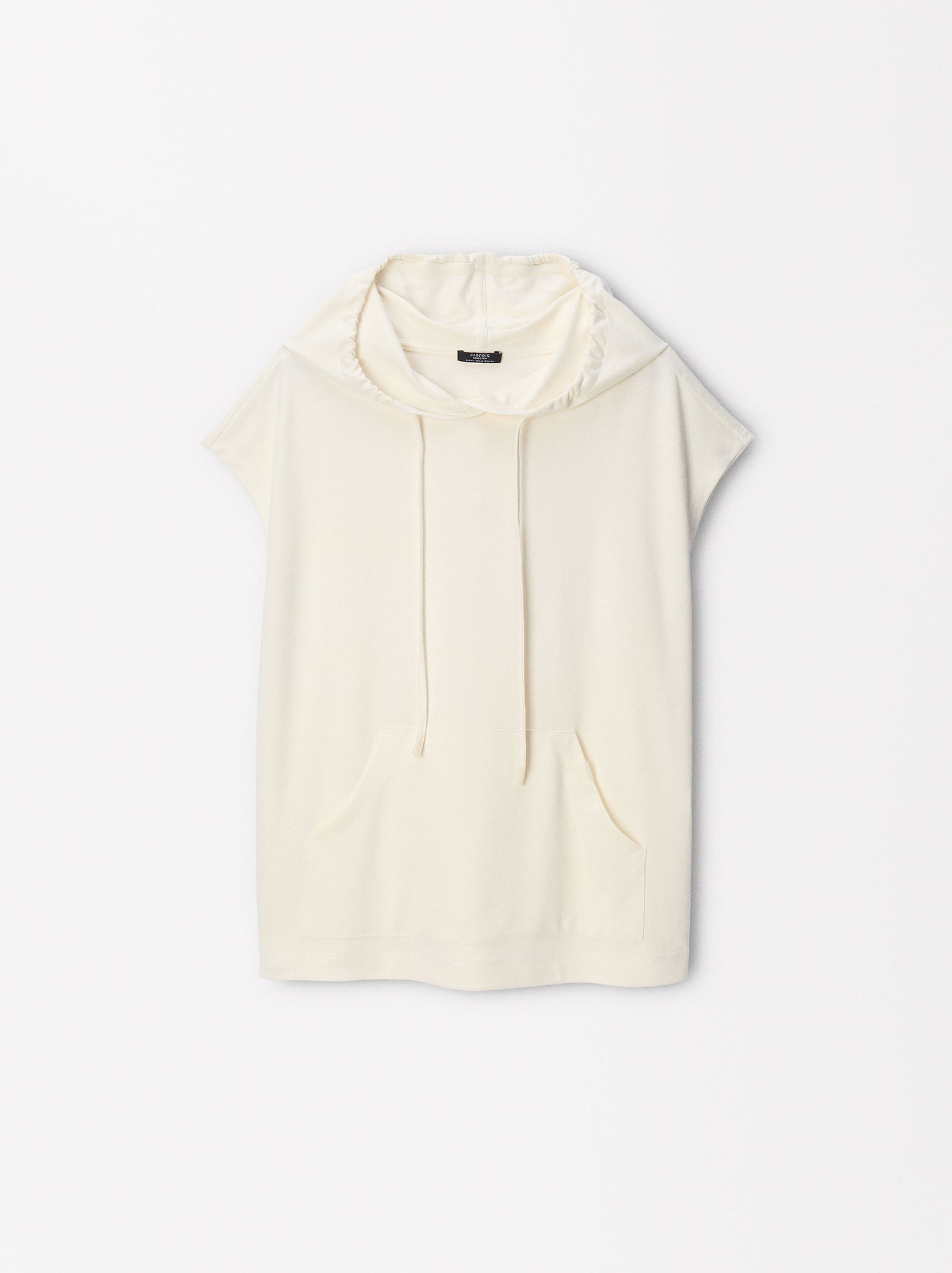 Sleeveless T-Shirt With Hood