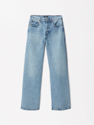 Wide Leg Denim Pants