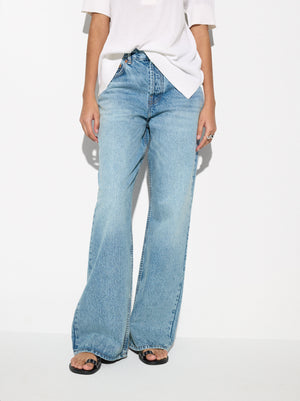 Wide Leg Denim Pants