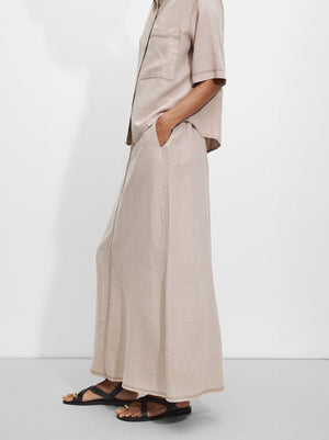 Long Skirt With Linen