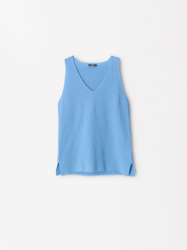 Sleeveless Knit Top