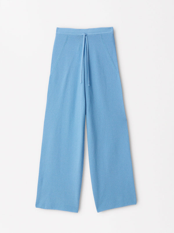 Adjustable Knit Trousers With Drawstring