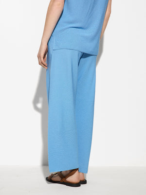 Adjustable Knit Trousers With Drawstring