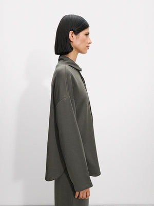 High-Neck Modal Sweatshirt