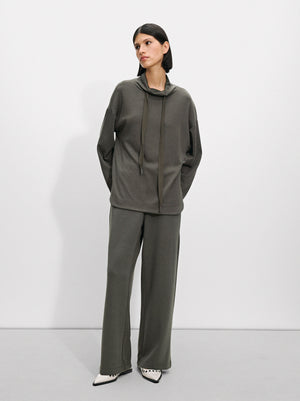 High-Neck Modal Sweatshirt