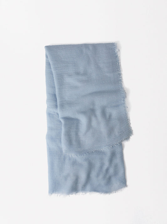Pashmina With Frayed Detailing