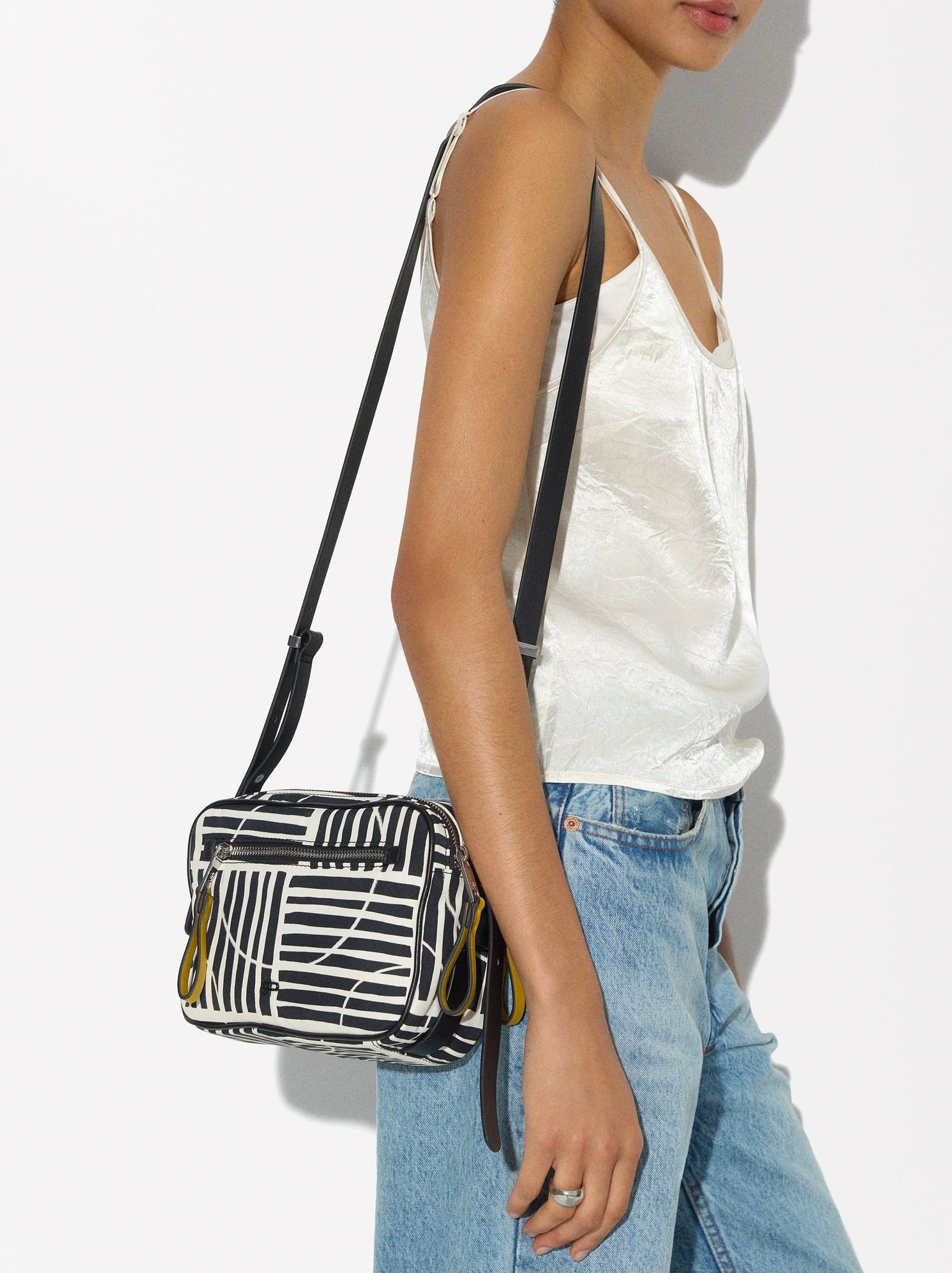 Nylon Printed Crossbody Bag