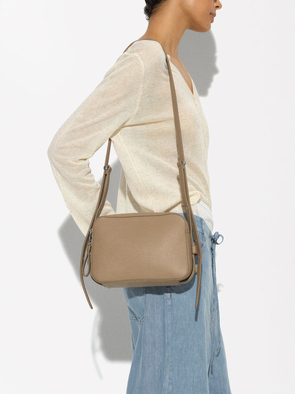 Crossbody Bag With Double Closure