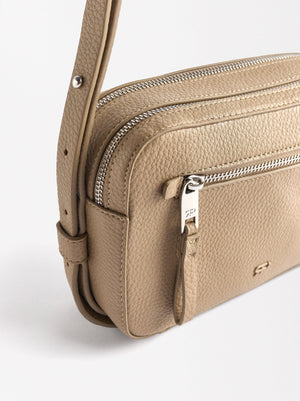 Crossbody Bag With Double Closure