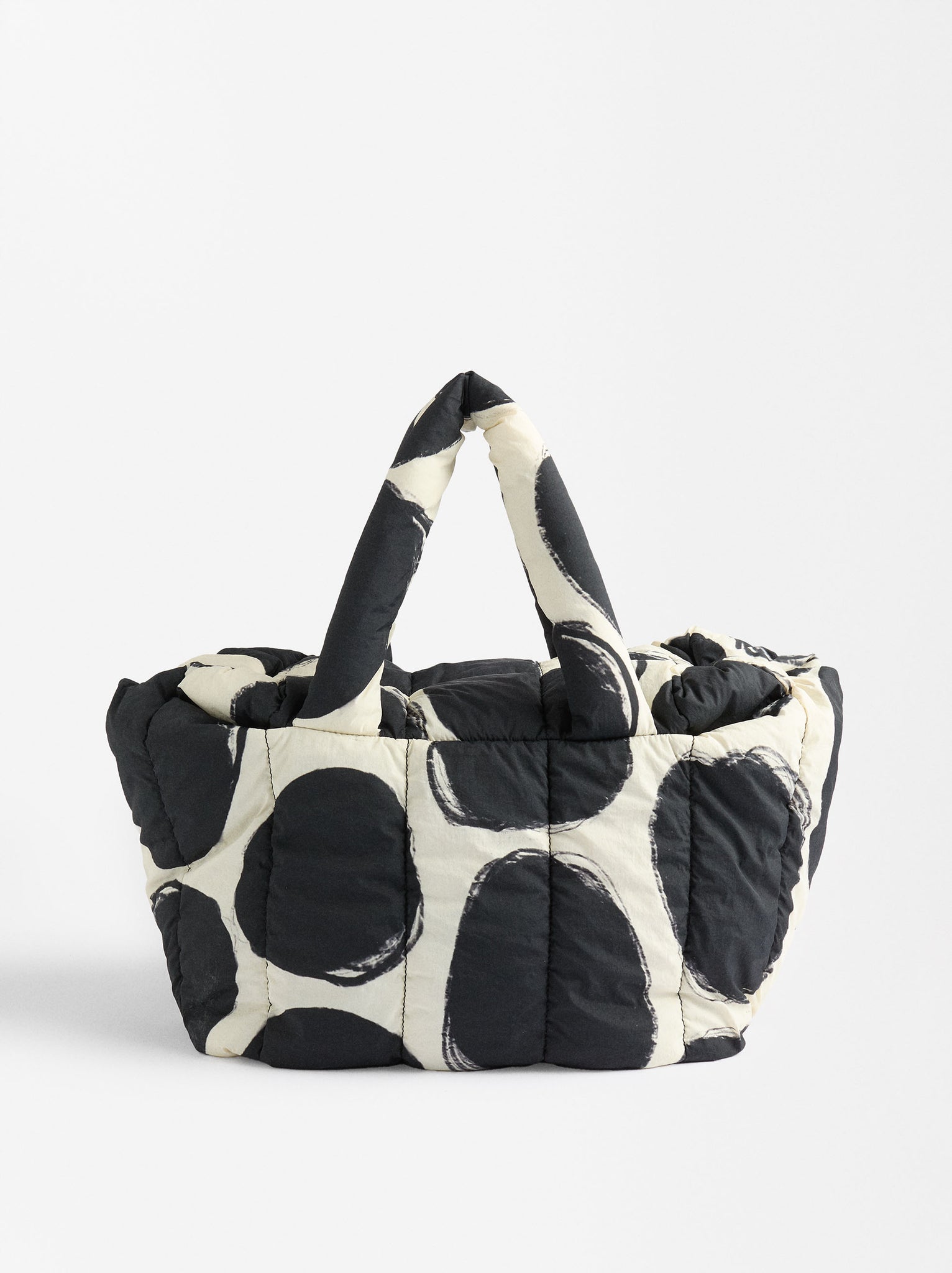 Polka Dot Nylon Tote Bag