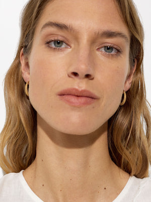Gold Hoops Earrings- Stainless Steel
