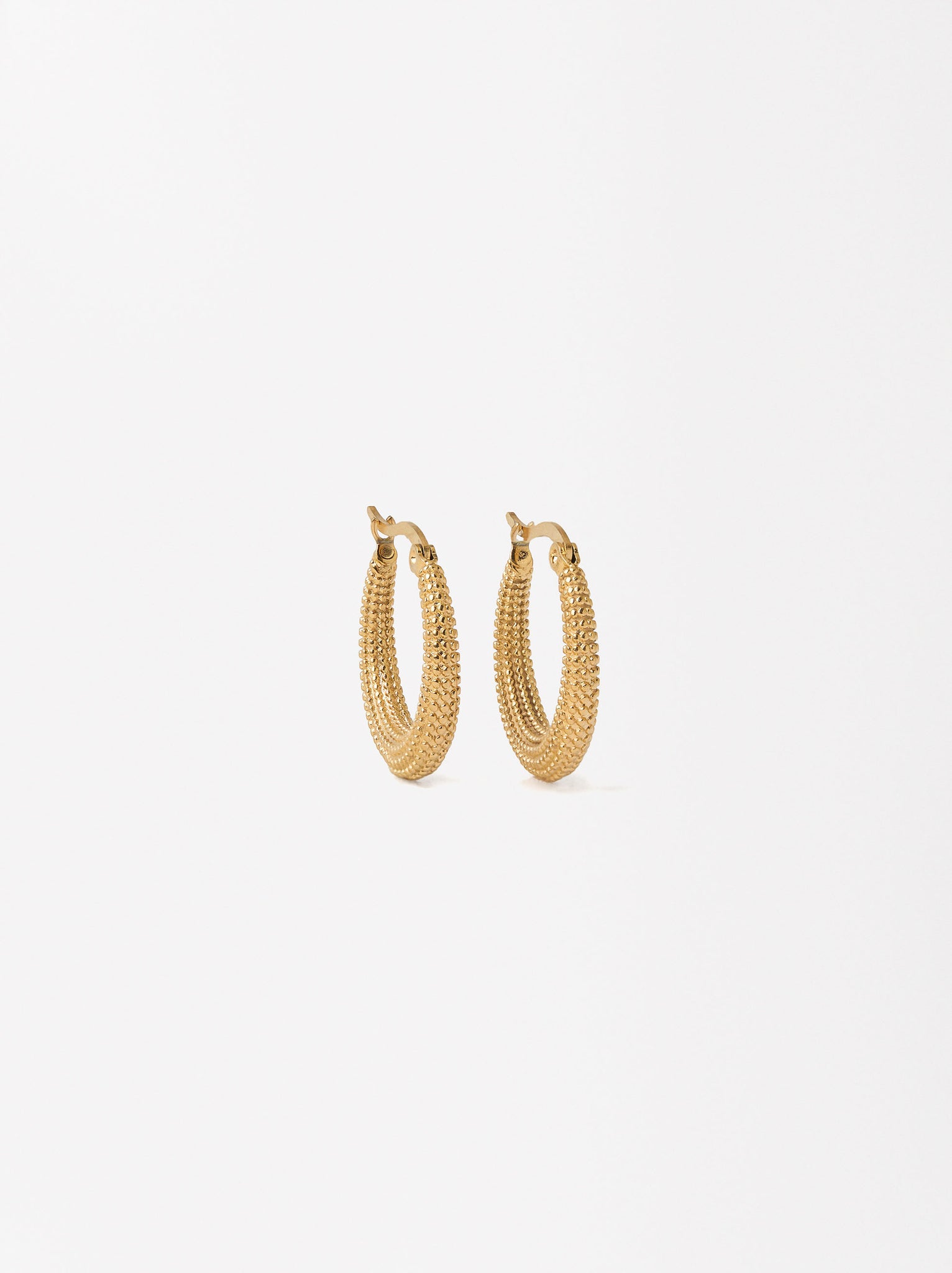 Gold Hoops Earrings- Stainless Steel