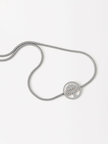 Adjustable Tree Bracelet - Stainless Steel