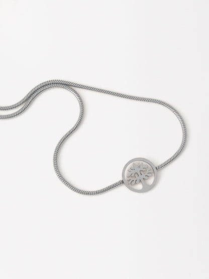 Adjustable Tree Bracelet - Stainless Steel