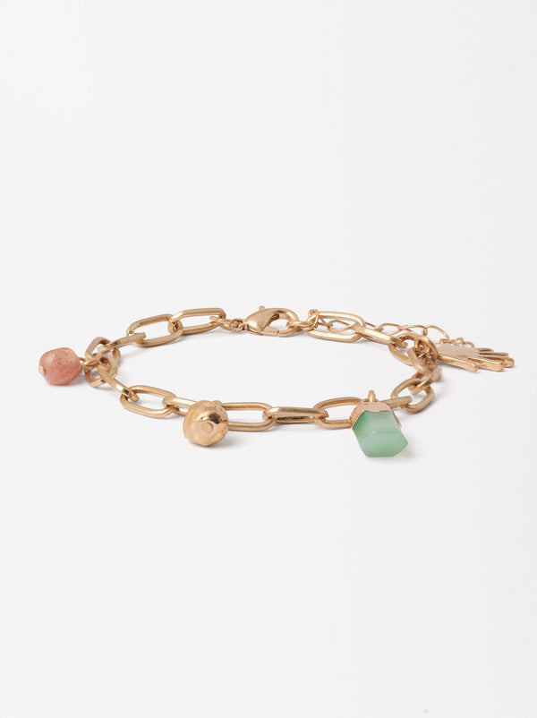 Bracelet With Links And Stones