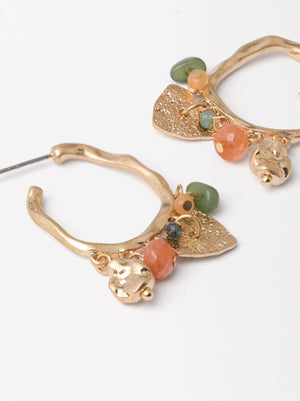 Hoop Earrings With Stones