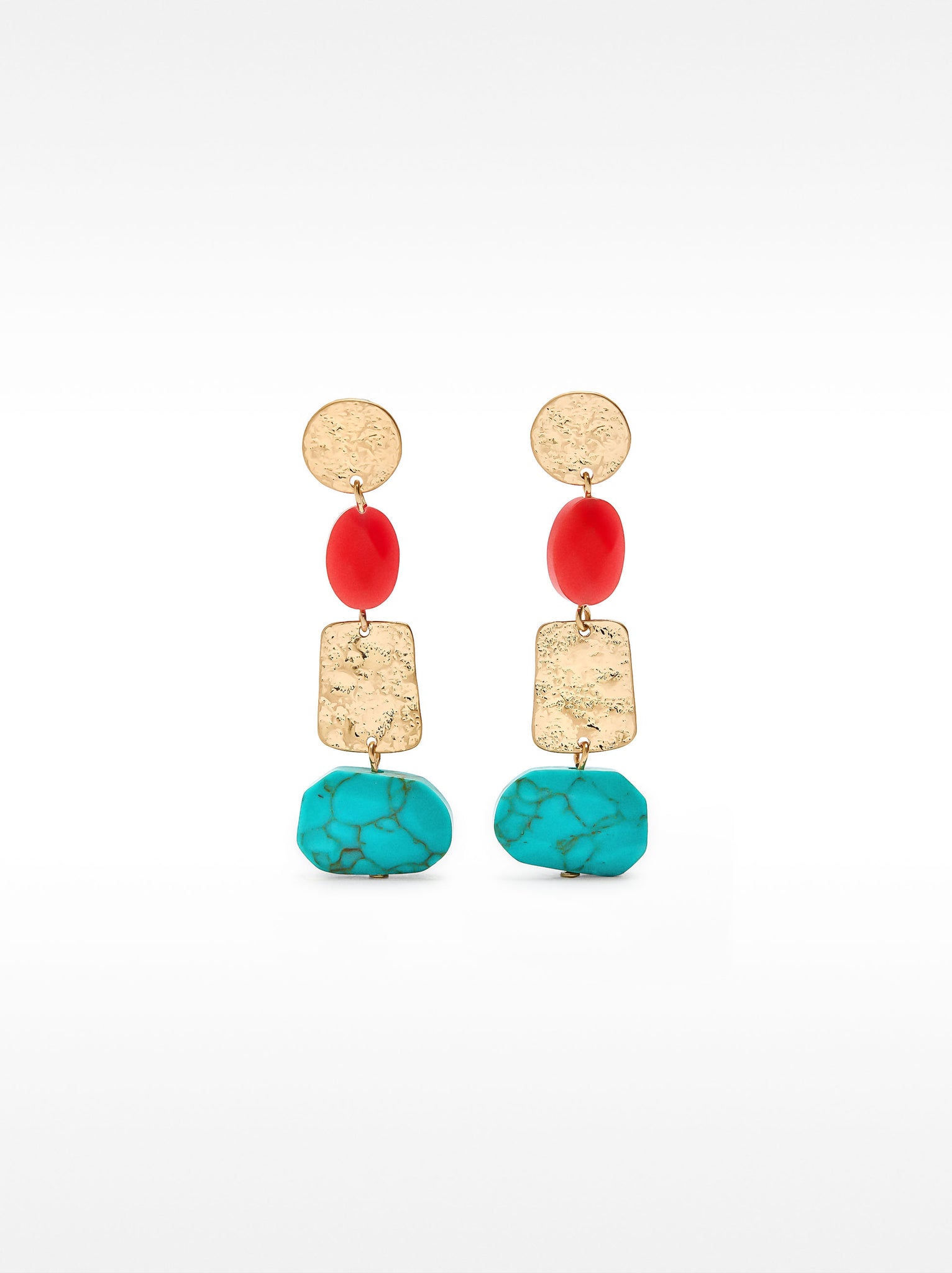 Geometric Earrings With Stones