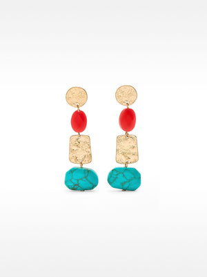 Geometric Earrings With Stones