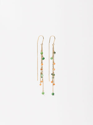 Long Earrings With Stones